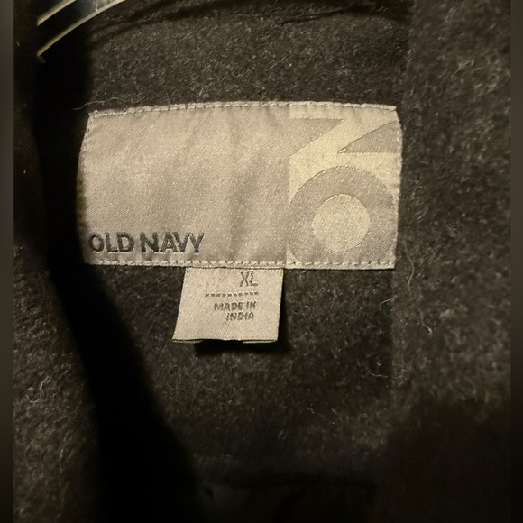 Old Navy Men’s Dark Gray Wool Blend Coat Size XL - Picture 3 of 5
